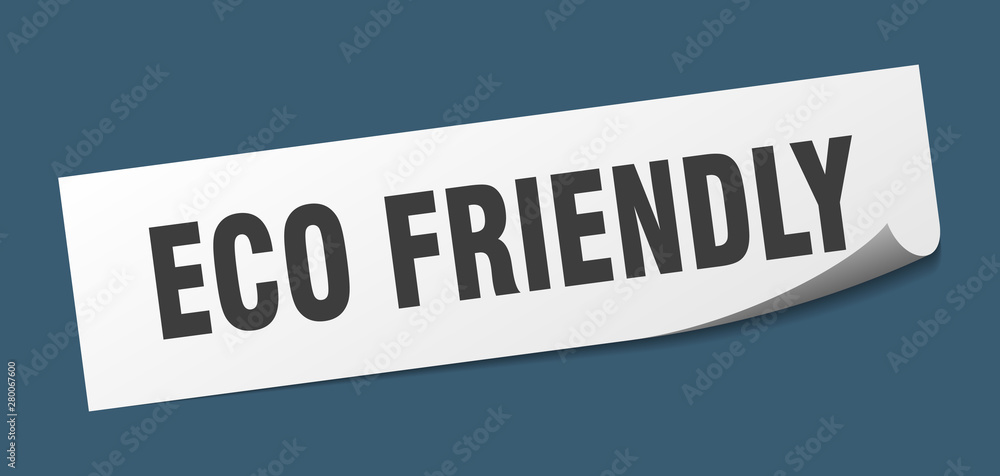 eco friendly sticker. eco friendly square isolated sign. eco friendly