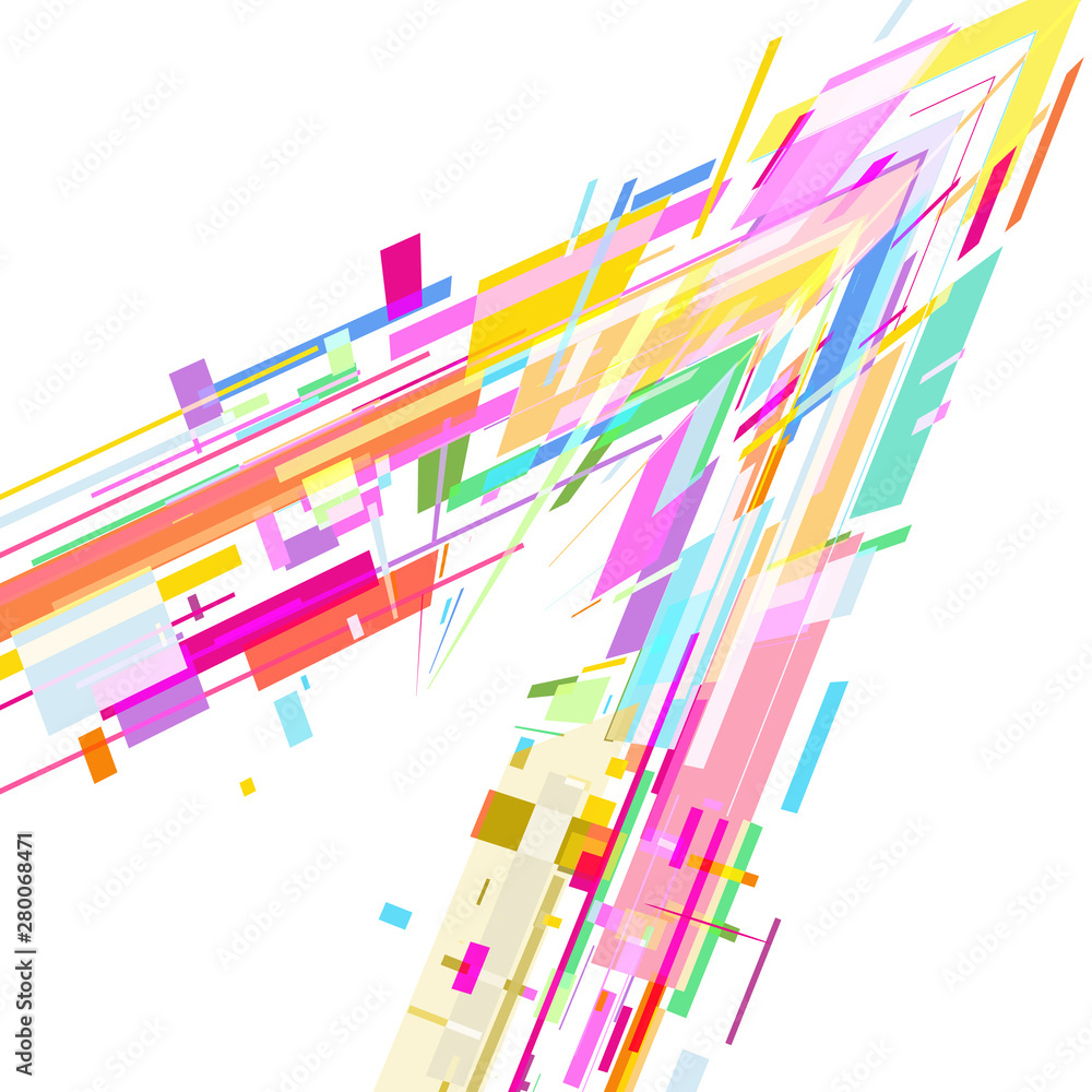 Colorful background with arrows