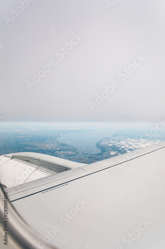 Wing aircraft in altitude during flight © LALSSTOCK