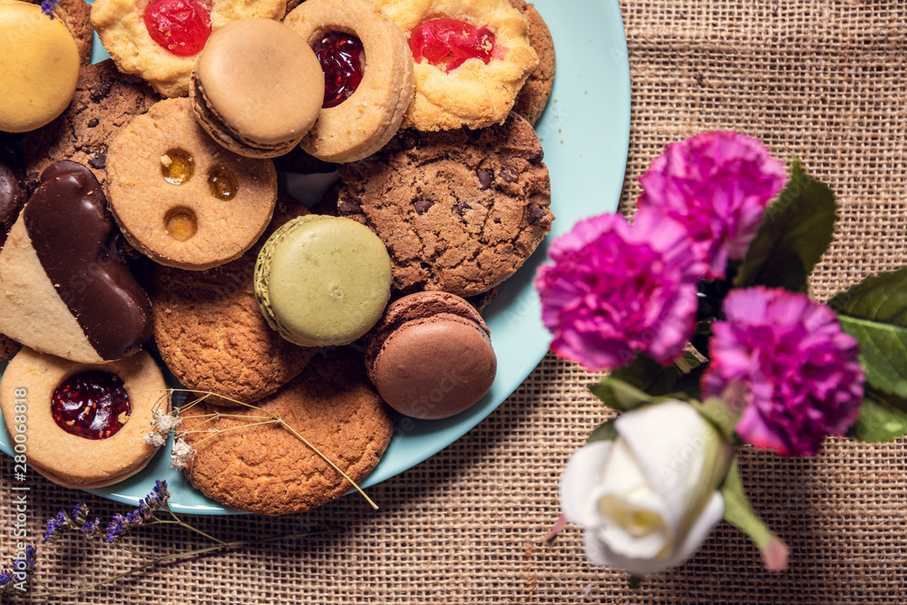 Biscuits on the plate Biscuits on the plate