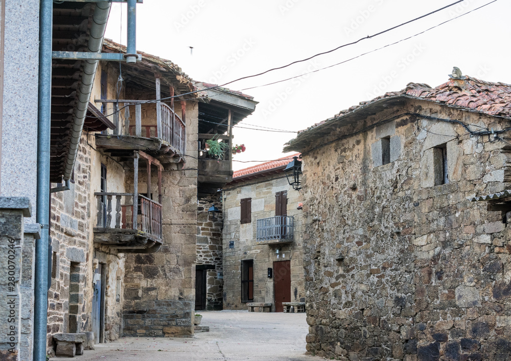 typical constructions in south europe village