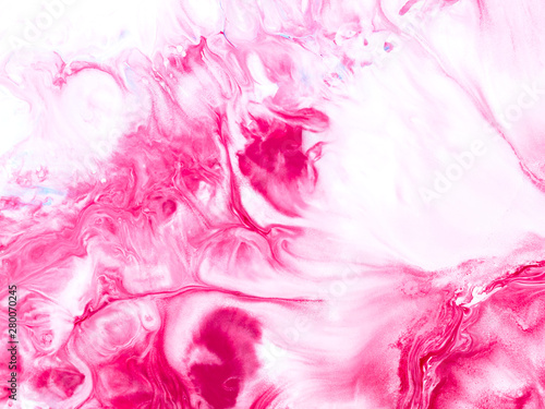Pink creative abstract painting background.