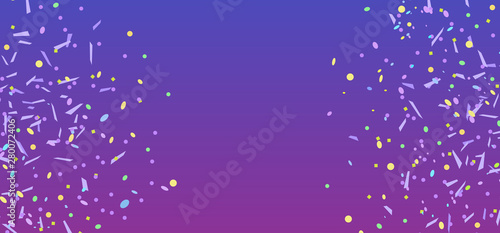 Confetti on isolated background. Bright explosions. Holiday texture with colorful glitters. Print for your design