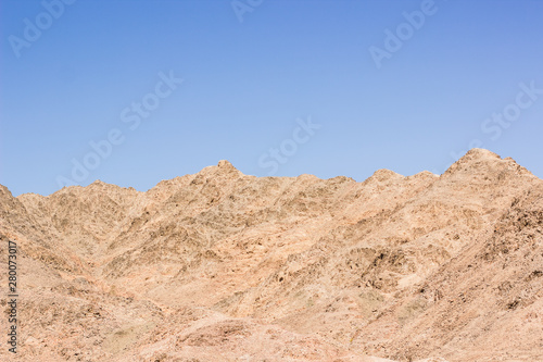 desert mountain ridge wilderness central African simple landscape background in bright sunny weather
