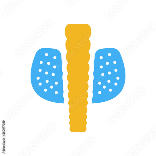 thyroid gland icon from medical collection