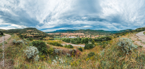 Bosa, colourful town in Sardinia, Italy. photo