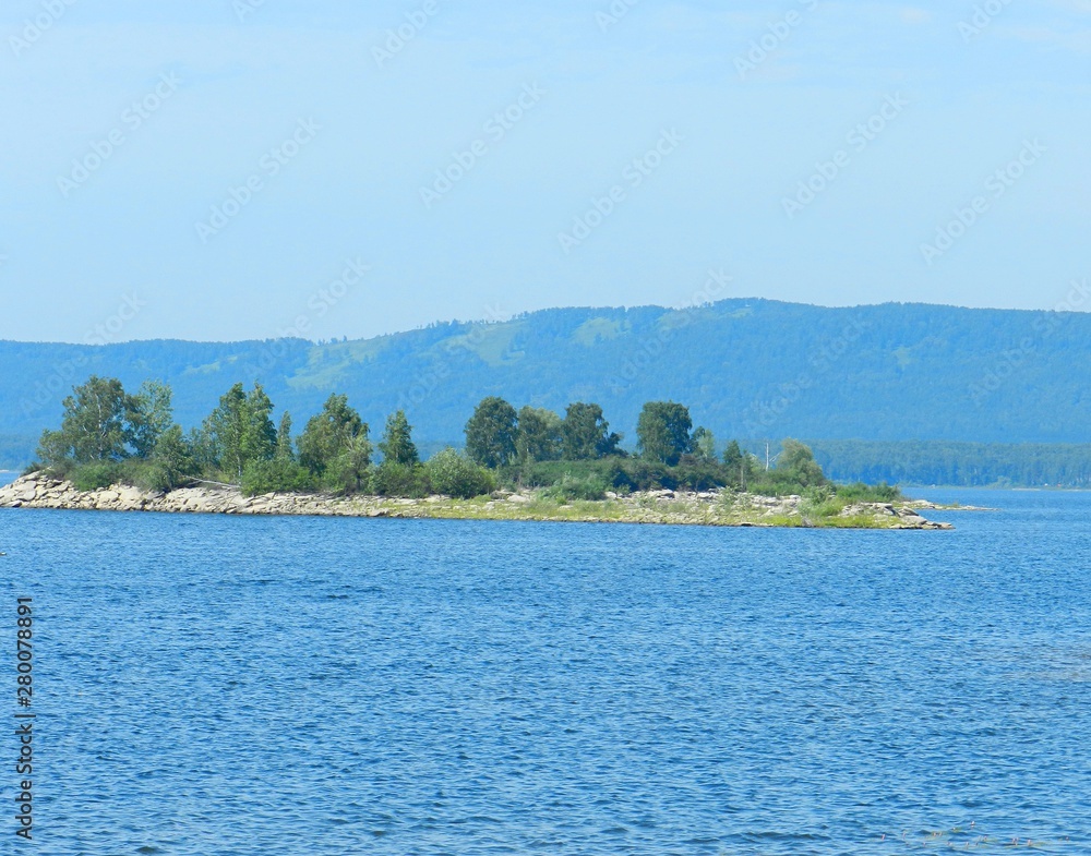 island in lake