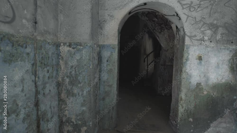 A ghost of a woman appears in an abandoned old house. A ghost of a woman appears in an abandoned old house.