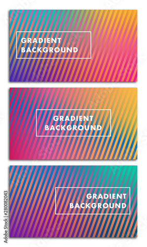 Geometric Background with Colorful Gradient Style