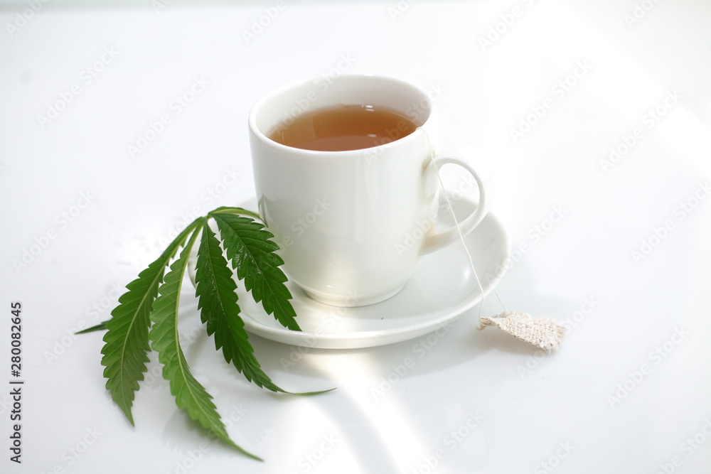 hemp tea . medical cannabis leaf hemp tea . medical cannabis leaf