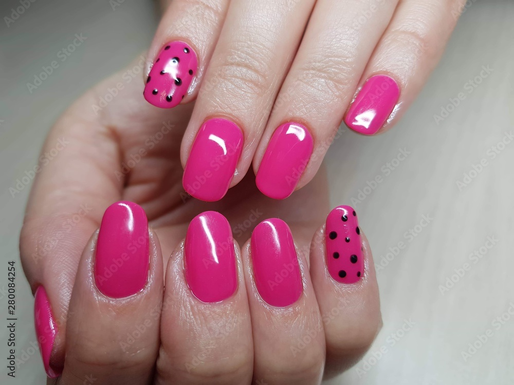 Beautiful colorful nails and hand manicure. Beautiful colorful nails and hand manicure.