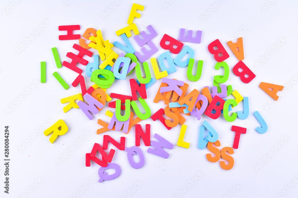 Colorful alphabet isolated on the white background Colorful alphabet isolated on the white background