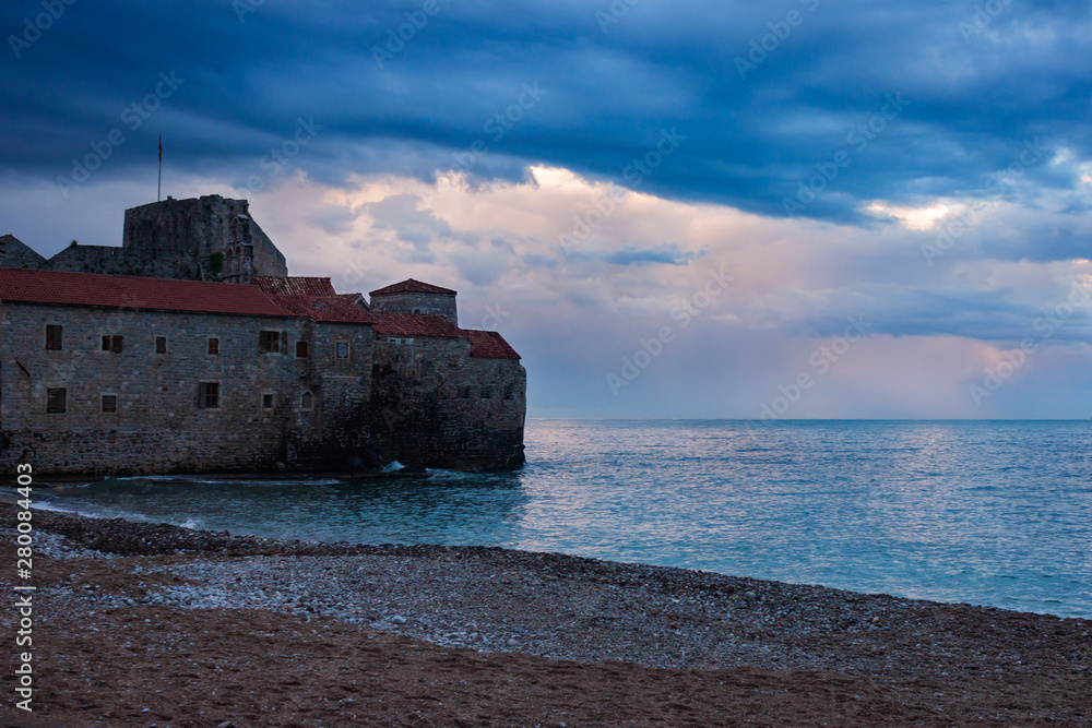 beach of old town, Budva 