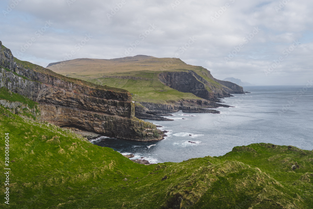 Incredible coastline landscape Faroe Islands