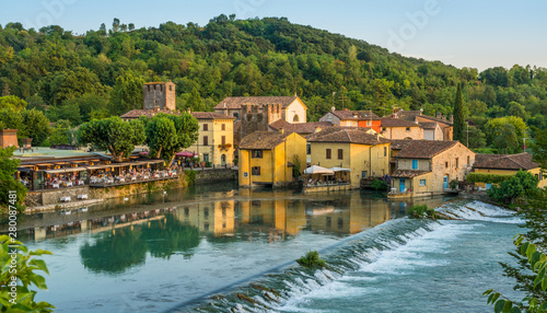 The beautiful village of Borghetto near Valeggio sul Mincio. Province of Verona, Veneto, Italy photo