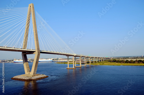 View on the Arthur Ravenel Jr. Bridge in Charleston, South Caroline.  © Mariusz