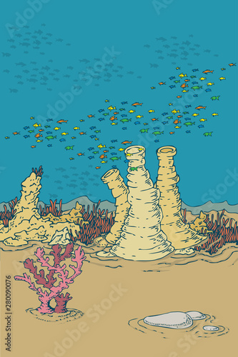 Underwater World Card Template