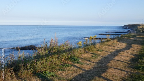 Coastline in Norfolk, England on a Summers Evening