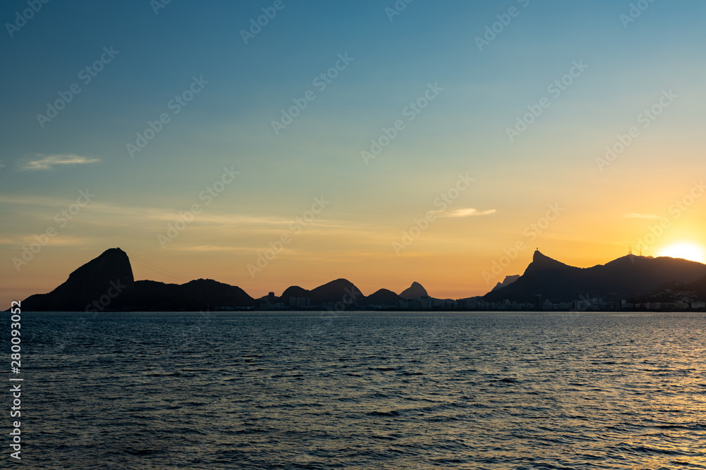 Sunset in Gragoata Niteroi Rio de Janeiro