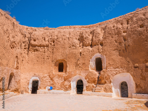Obraz w ramie Beduin dwellings in sandstone