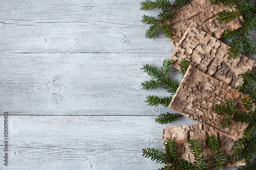 Christmas wooden background...