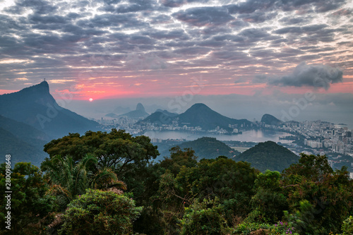 Sunrise in Vista Chinesa Rio de Janeiro Brazil
