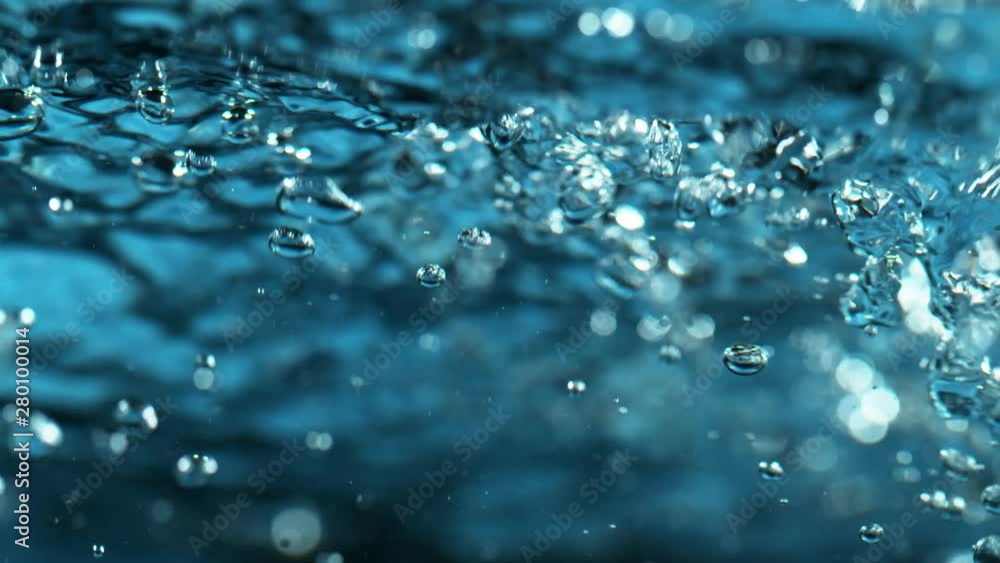 Super slow motion of bubbling water in detail. Filmed on very high speed camera, 1000 fps. Super slow motion of bubbling water in detail. Filmed on very high speed camera, 1000 fps.