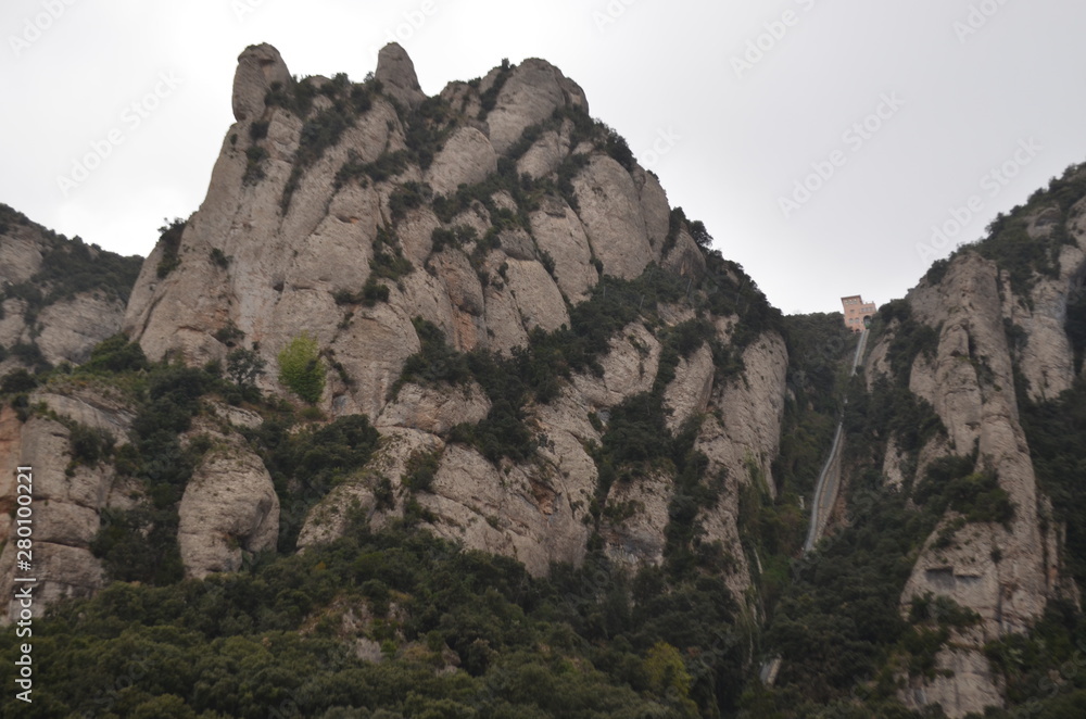 Naklejka premium mountain+montserrat+spain+barcelona