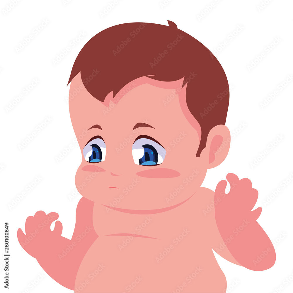 cute little baby sitting on white background cute little baby sitting on white background