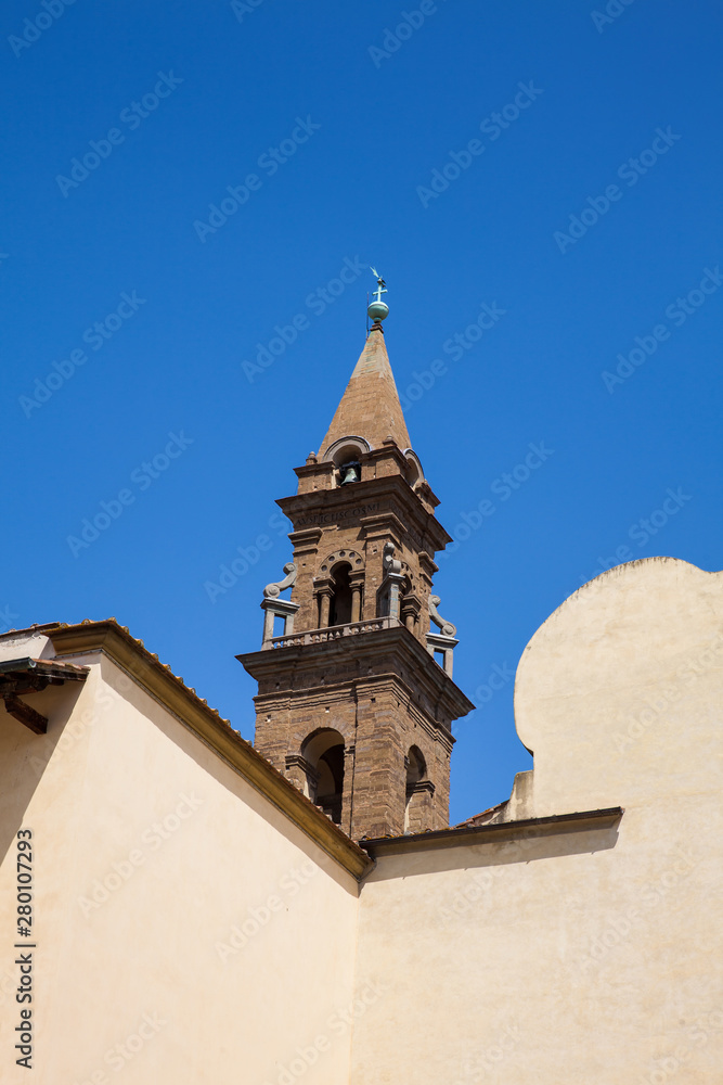 Basilica of the Holy Spirit built on 1487  at the Oltrarno quarter in Florence