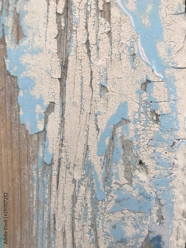 wooden old peeling paint background