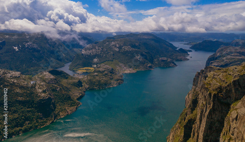 View from preikestulen pulpit rock, Norway © Сергій Вовк