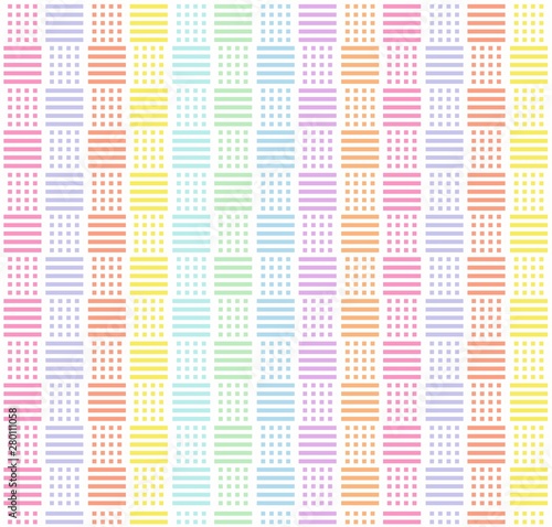 The Colorful Rectangle Pattern Wallpaper