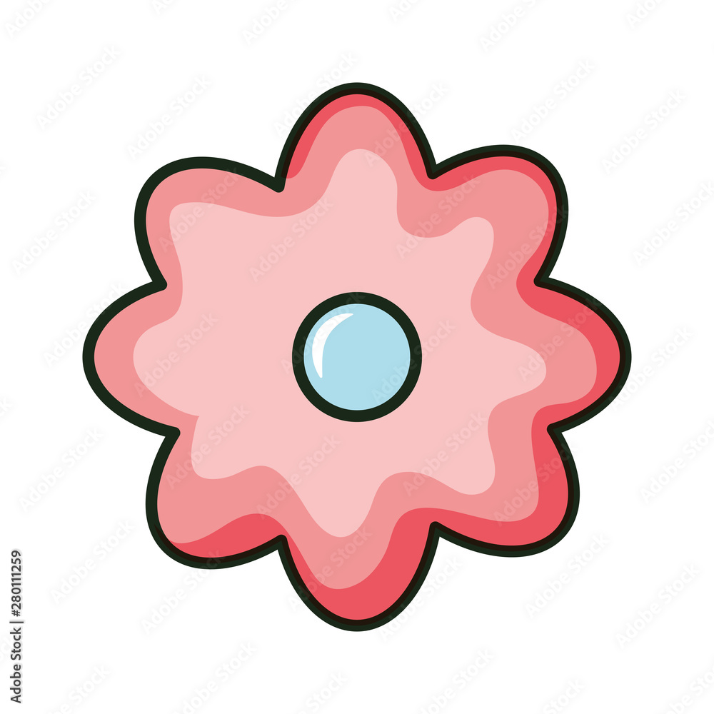 beautiful flower decorative isolated icon beautiful flower decorative isolated icon