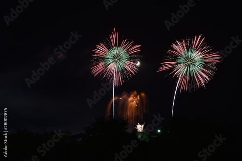 Fireworks competition in Omagari city, Japan