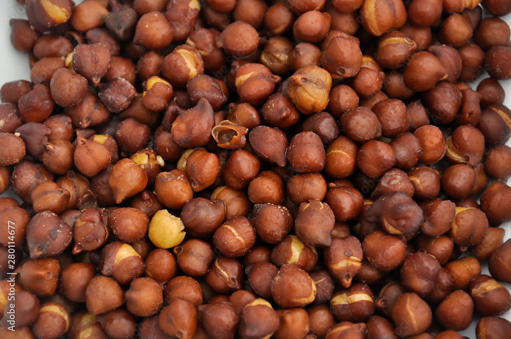 Black garbanzo beans or chickpeas cooked Black garbanzo beans or chickpeas cooked