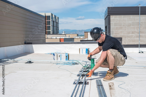 Electrician Running Wire