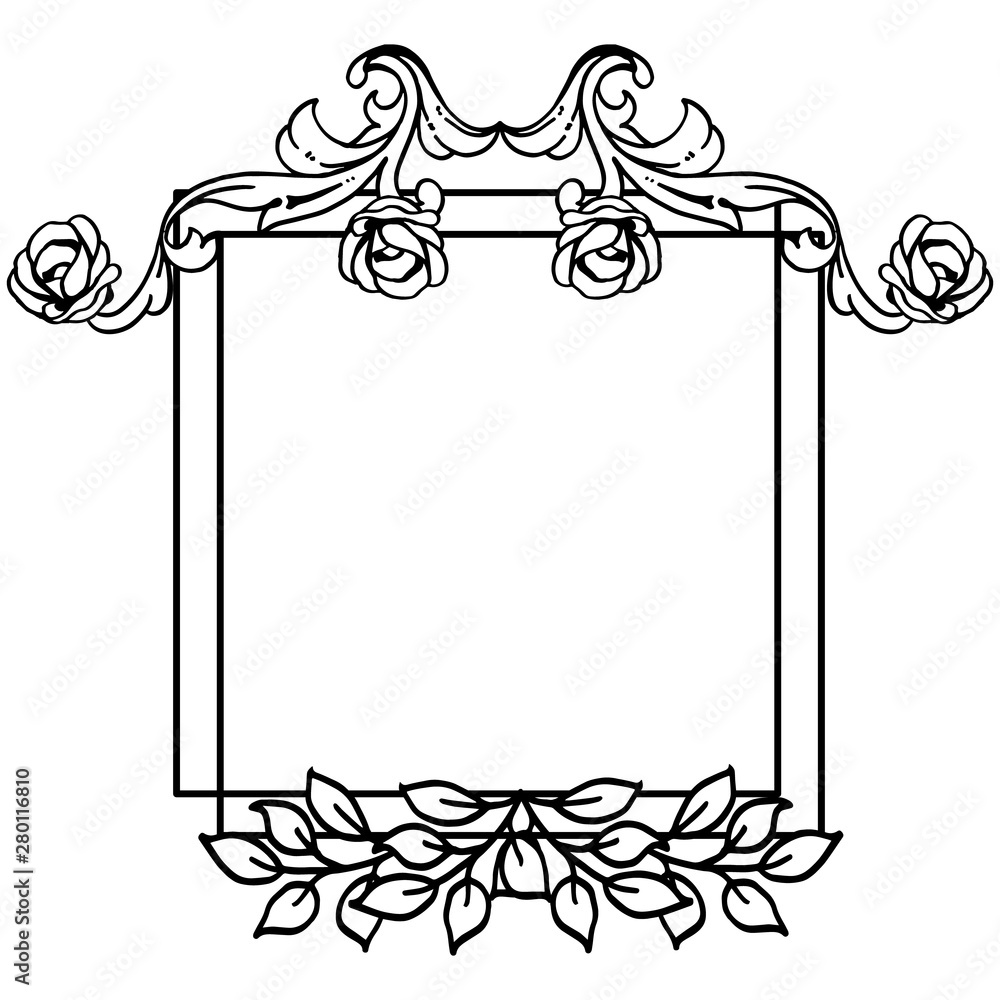 Design element, art of leaf wreath frame. Vector Design element, art of leaf wreath frame. Vector