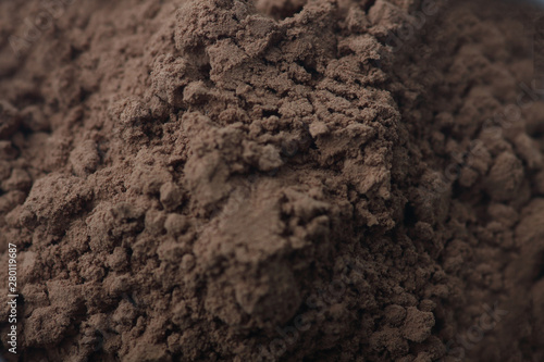 cacao powder texture close up
