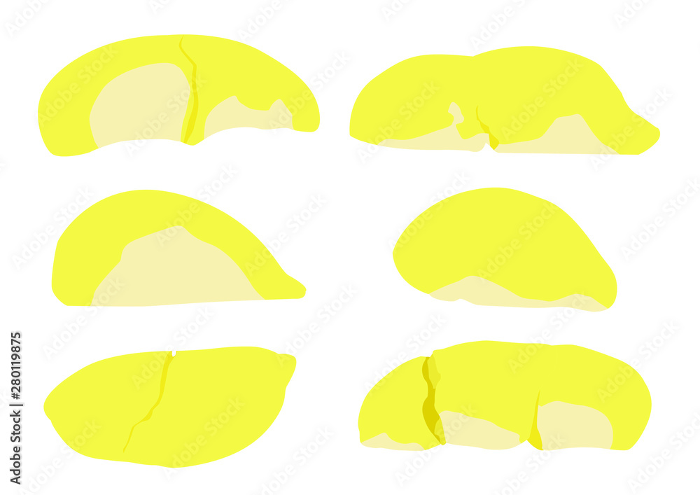 durian fruit colour yellow and ripe durian piece on white background illustration vector durian fruit colour yellow and ripe durian piece on white background illustration vector