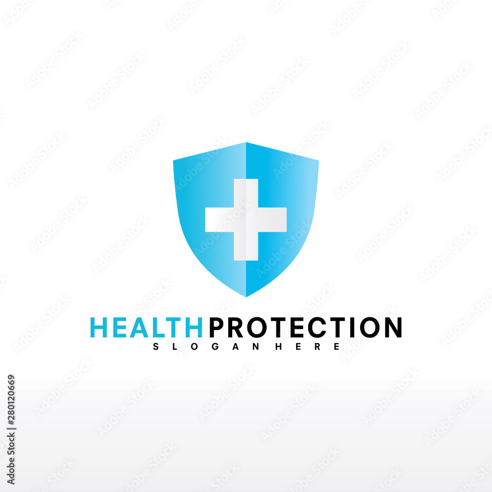Shield Healt Medical Logo Design Template - Vector Shield Healt Medical Logo Design Template - Vector