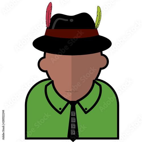 hombre indígena kuna de panamá
