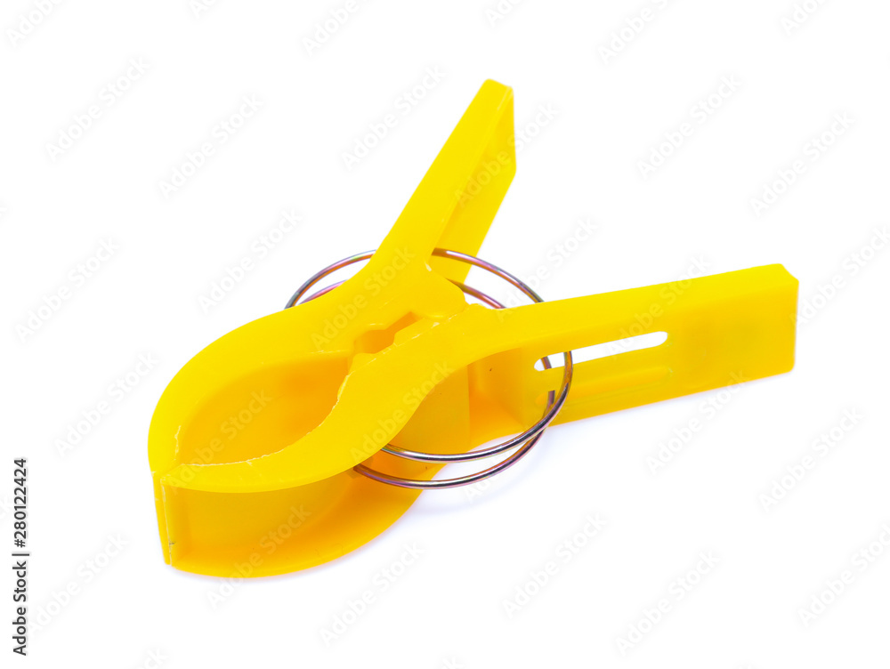 clothespins isolated on white