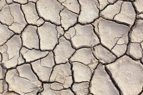 weathered cracked dry soil background
