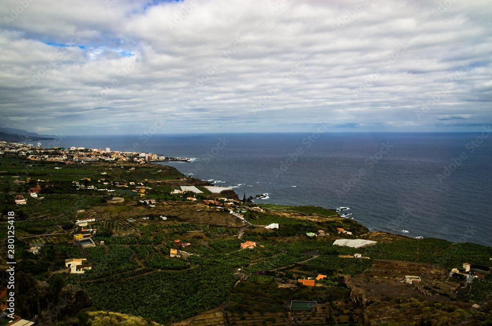 Landscape of the north coast of Tenerife