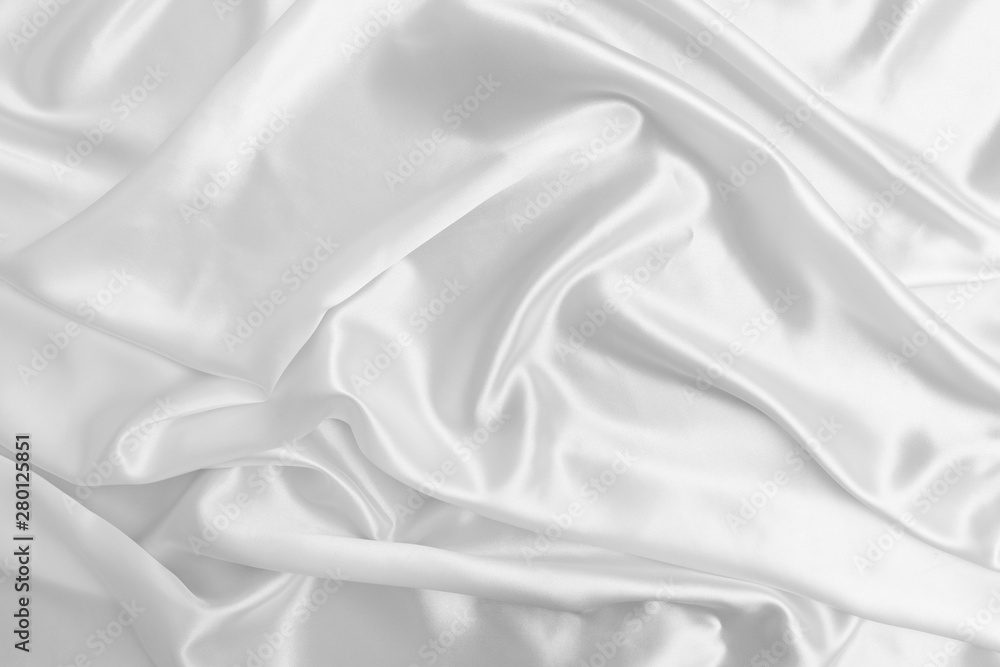Obraz premium White satin fabric texture background