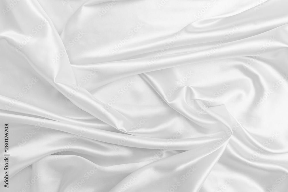 Obraz premium White satin fabric texture background