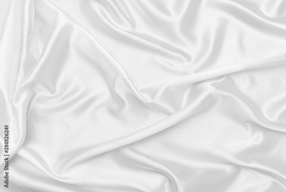 Obraz premium White satin fabric texture background