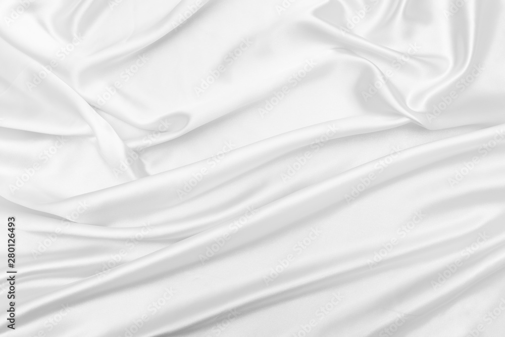 Obraz premium White satin fabric texture background