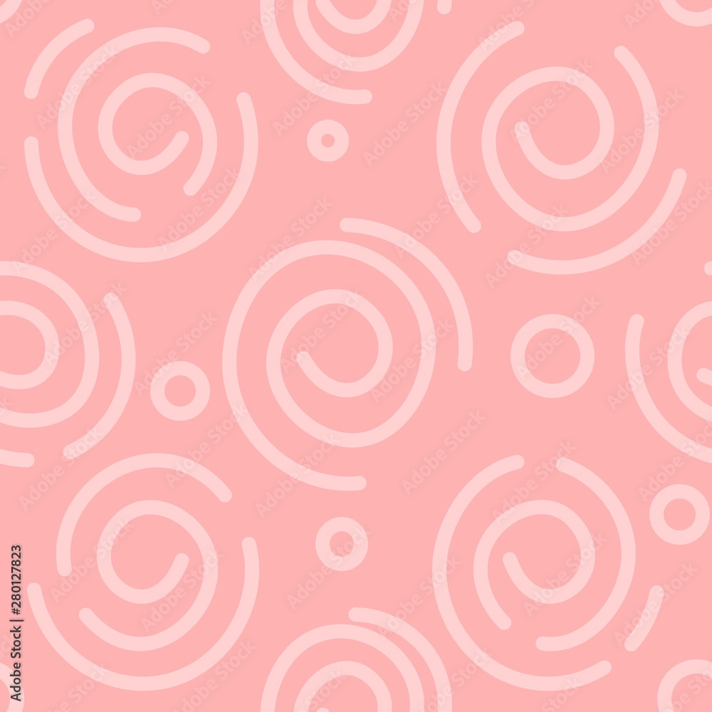 Abstract white and light pink spiral background. Vector seamless pattern. Simple design. Seamless vector texture. Paper art design. Geometric print. Space background. Pattern in vintage style Abstract white and light pink spiral background. Vector seamless pattern. Simple design. Seamless vector texture. Paper art design. Geometric print. Space background. Pattern in vintage style